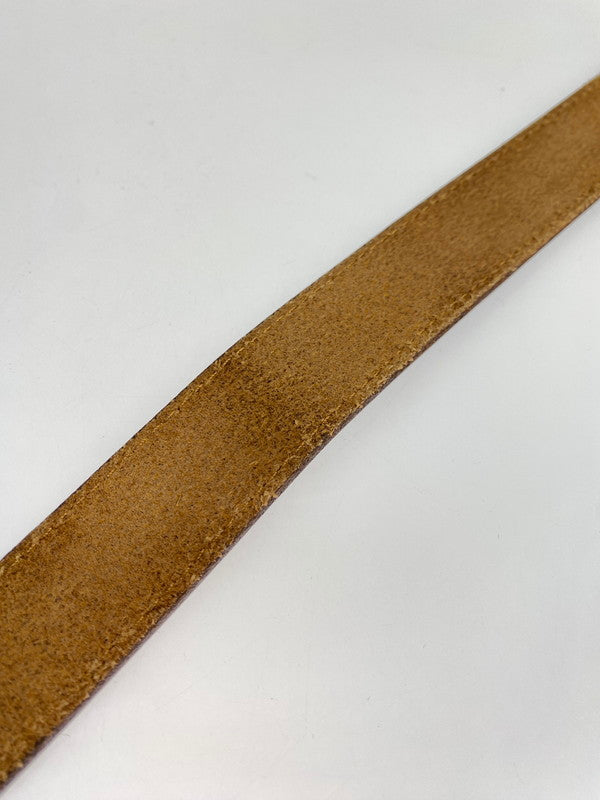 【中古品】【メンズ/レディース】 STUSSY ステューシー SS-LINK BUCKLE BELT SSリンク バックル ベルト レザーベルト 205-251223-em-09-min カラー：ブラウン 万代Net店