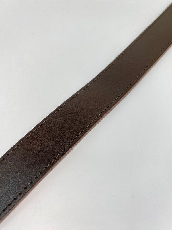 【中古品】【メンズ/レディース】 STUSSY ステューシー SS-LINK BUCKLE BELT SSリンク バックル ベルト レザーベルト 205-251223-em-09-min カラー：ブラウン 万代Net店