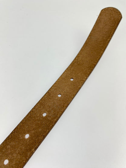 【中古品】【メンズ/レディース】 STUSSY ステューシー SS-LINK BUCKLE BELT SSリンク バックル ベルト レザーベルト 205-251223-em-09-min カラー：ブラウン 万代Net店