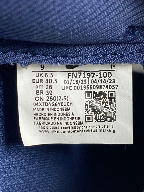 【中古品】【メンズ】 NIKE ナイキ WOMEN'S DUNK LOW PRM ウィメンズ ダンク ロー PRM FN7197-100 メンズ スニーカー 靴 シューズ 160-251218-em-24-min サイズ：26.0cm カラー：MIDNIGHT NAVY AND WHITE 万代Net店