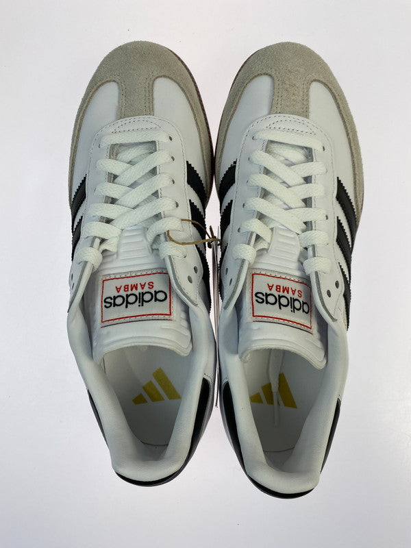 【中古美品】【メンズ】 adidas アディダス SANBA SNEAKER IH6001 サンバ スニーカー メンズ 靴 シューズ インドアコート フットボール サッカー 161-251218-em-35-min サイズ：26.0cm カラー： Cloud White / Core Black / Vivid Red 万代Net店