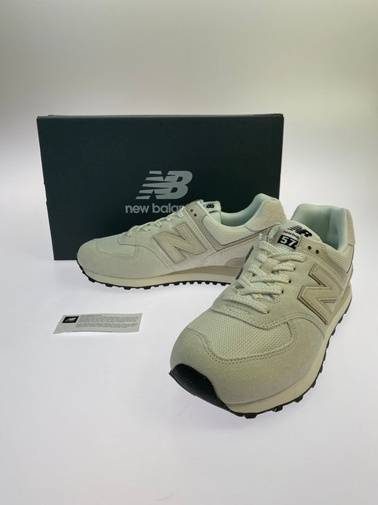 【中古美品】【メンズ】 NEW BALANCE ニューバランス U574OF2 スニーカー メンズ シューズ 靴 スエード メッシュアッパー 163-251218-em-40-min サイズ：27.0cm カラー：オフホワイト 万代Net店