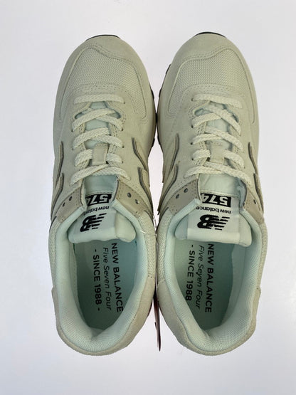 【中古美品】【メンズ】 NEW BALANCE ニューバランス U574OF2 スニーカー メンズ シューズ 靴 スエード メッシュアッパー 163-251218-em-40-min サイズ：27.0cm カラー：オフホワイト 万代Net店