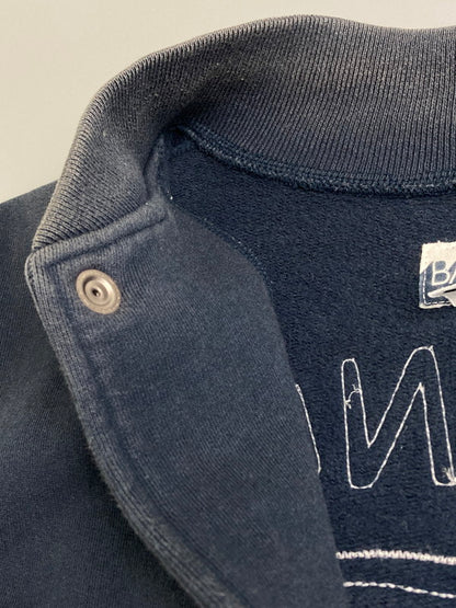 【現状渡し品】【メンズ】 A BATHING APE アベイシングエイプ GENERAL MADE COTTON STADIUM JACKET コットン スタジアム ジャケット スタジャン アウター 142-251219-yn-02-min サイズ：M カラー：ネイビー 万代Net店