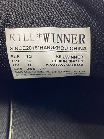 【現状渡し品】【メンズ】 KILLWINNER キルウィナー SHOOTING STAR KWDX240603 レトロ カジュアル スニーカー メンズ 靴 シューズ 163-251218-em-10-min サイズ：26.5cm カラー：ブラック 万代Net店