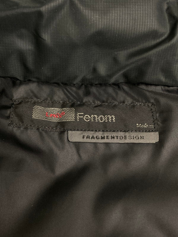 【中古美品】【メンズ】 LEVI'S FENOM × FRAGMENT DESIGN DOWN VEST FMJ025459 リーバイス フェノム フラグメントデザイン ダウンベスト アウター 140-251219-yn-04-min サイズ：M カラー：ブラック 万代Net店