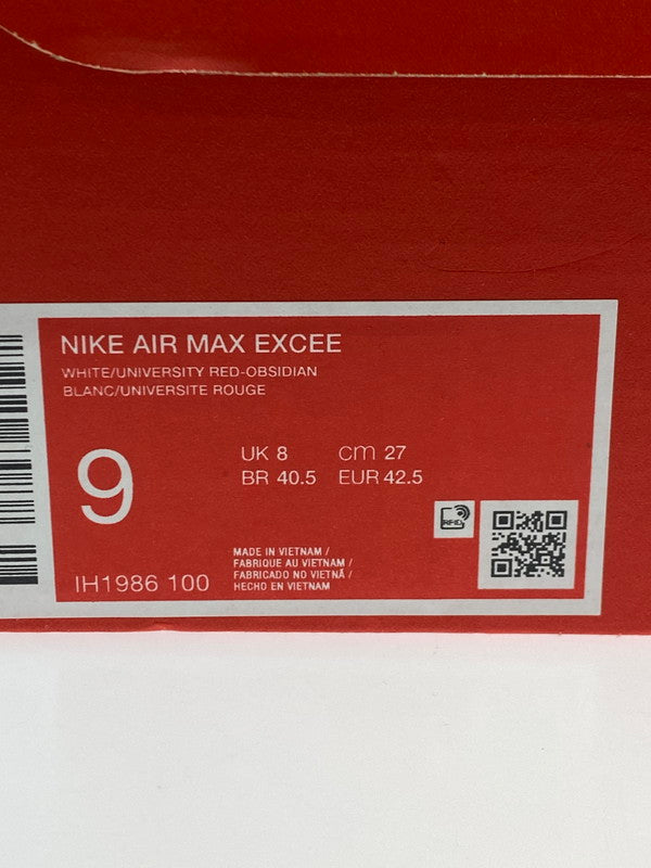 【中古美品】【メンズ】 NIKE ナイキ IH1986-100 エアマックス エクシー メンズ スニーカー 靴 シューズ 160-251218-em-22-min サイズ：27.0cm カラー：WHITE/UNIVERSITY RED-OBSIDIAN 万代Net店