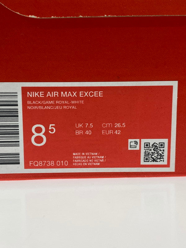 【中古美品】【メンズ】 NIKE ナイキ AIR MAX EXCEE BLACK WHITE GAME ROYAL FQ8738-010 エアマックス エクシー メンズ スニーカー 靴 シューズ 160-251218-em-21-min サイズ：26.5cm カラー：BLACK/WHITE/GAME ROYAL 万代Net店