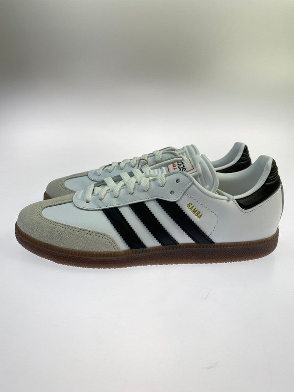 【中古美品】【メンズ】 adidas アディダス SAMBA IH6001 サンバ メンズ スニーカー サッカー フットボール 靴 シューズ 161-251218-em-38-min サイズ：27.0cm カラー：FOOTWEAR WHITE CORE BLACK VIVID RED 万代Net店