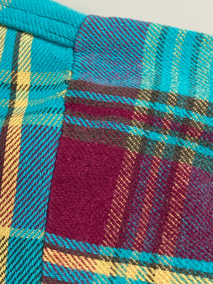 【現状渡し品】【メンズ】 FIVE BROTHER ファイブブラザー 90S FLANNEL SHIRT フランネルシャツ トップス 146-251222-zi-14-min サイズ：3XL カラー：ブルー/レッド系/イエロー/チェック柄 万代Net店