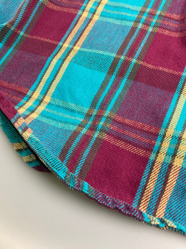 【現状渡し品】【メンズ】 FIVE BROTHER ファイブブラザー 90S FLANNEL SHIRT フランネルシャツ トップス 146-251222-zi-14-min サイズ：3XL カラー：ブルー/レッド系/イエロー/チェック柄 万代Net店