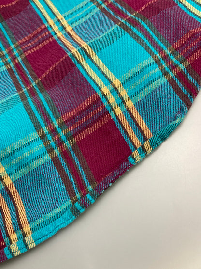 【現状渡し品】【メンズ】 FIVE BROTHER ファイブブラザー 90S FLANNEL SHIRT フランネルシャツ トップス 146-251222-zi-14-min サイズ：3XL カラー：ブルー/レッド系/イエロー/チェック柄 万代Net店