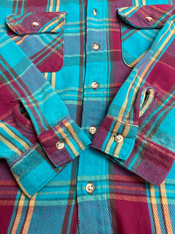 【現状渡し品】【メンズ】 FIVE BROTHER ファイブブラザー 90S FLANNEL SHIRT フランネルシャツ トップス 146-251222-zi-14-min サイズ：3XL カラー：ブルー/レッド系/イエロー/チェック柄 万代Net店