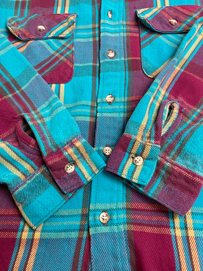 【現状渡し品】【メンズ】 FIVE BROTHER ファイブブラザー 90S FLANNEL SHIRT フランネルシャツ トップス 146-251222-zi-14-min サイズ：3XL カラー：ブルー/レッド系/イエロー/チェック柄 万代Net店