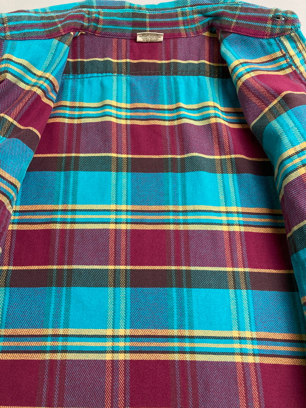 【現状渡し品】【メンズ】 FIVE BROTHER ファイブブラザー 90S FLANNEL SHIRT フランネルシャツ トップス 146-251222-zi-14-min サイズ：3XL カラー：ブルー/レッド系/イエロー/チェック柄 万代Net店