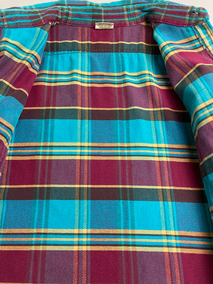 【現状渡し品】【メンズ】 FIVE BROTHER ファイブブラザー 90S FLANNEL SHIRT フランネルシャツ トップス 146-251222-zi-14-min サイズ：3XL カラー：ブルー/レッド系/イエロー/チェック柄 万代Net店