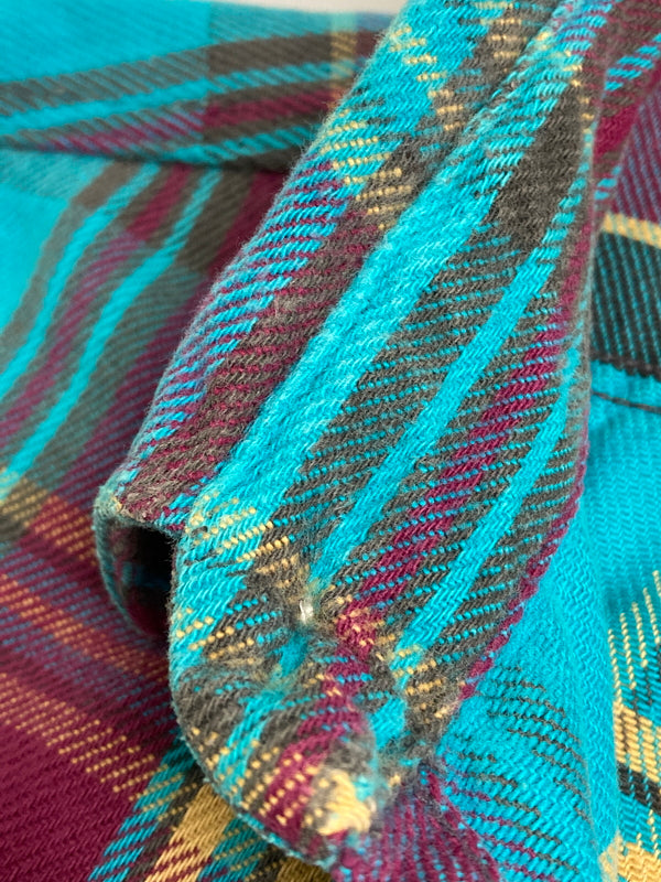 【現状渡し品】【メンズ】 FIVE BROTHER ファイブブラザー 90S FLANNEL SHIRT フランネルシャツ トップス 146-251222-zi-14-min サイズ：3XL カラー：ブルー/レッド系/イエロー/チェック柄 万代Net店