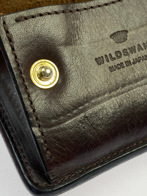 【中古品】【メンズ】 WILDSWANS ワイルドスワンズ タングサドルプルアップ コインケース 多機能コインケース 小銭入れ メンズ 小物 200-251223-em-05-min カラー：ダークブラウン 万代Net店