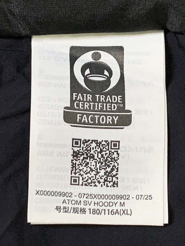 【中古品】【メンズ】 ARC'TERYX アークテリクス X000009902 ATOM SV HOODY M アトム エスブイ フーディ エム 144-251220-zi-05-min サイズ：XL カラー：ブラック 万代Net店