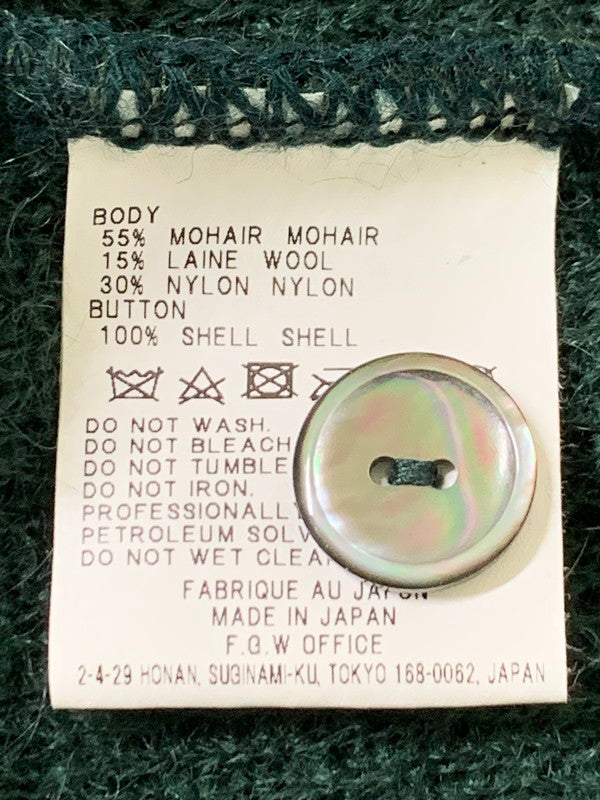 【中古品】【メンズ】 ARP MOHAIR CARDIGAN カーディガン 140-251220-zi-38-min サイズ：ONE SIZE カラー：グリーン 万代Net店