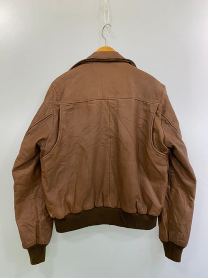 【ジャンク品】【メンズ】 ADAM SPENCER アダム・スペンサー LEATHER JACKET レザージャケット アウター 146-251220-zi-19-min サイズ：40 カラー：ブラウン 万代Net店
