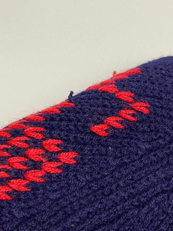 【中古品】【メンズ】 J.C.PENNY ジェイ・シー ペニー 70-80S KNIT 70年代 80年代 ニット メンズ セーター ノルディック柄 146-251223-em-48-min サイズ：L カラー：ネイビー 万代Net店