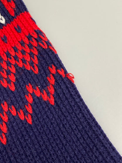 【中古品】【メンズ】 J.C.PENNY ジェイ・シー ペニー 70-80S KNIT 70年代 80年代 ニット メンズ セーター ノルディック柄 146-251223-em-48-min サイズ：L カラー：ネイビー 万代Net店