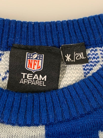 【中古品】【メンズ】 NFL TEAM APPAREL エヌエフエルチームアパレル CHRISTMAS SWEATER クリスマス セーター 146-251220-zi-45-min サイズ：2XL カラー：ブルー 万代Net店