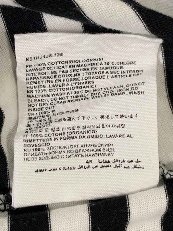 【中古品】【メンズ】 ami alexandre mattiussi アミアレクサンドレマチウシ HEART LOGO BORDER TEE ボーダー Tシャツ トップス 141-251220-zi-49-min サイズ：XL カラー：ブラック/ホワイト 万代Net店