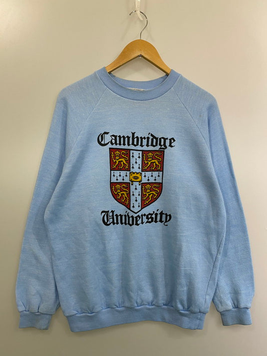 【現状渡し品】【メンズ】 LO90 80-90S CAMBRIDGE UNIVERSITY SWEATSHIRT スウェットシャツ 146-251220-zi-25-min サイズ：L カラー：ライトブルー 万代Net店