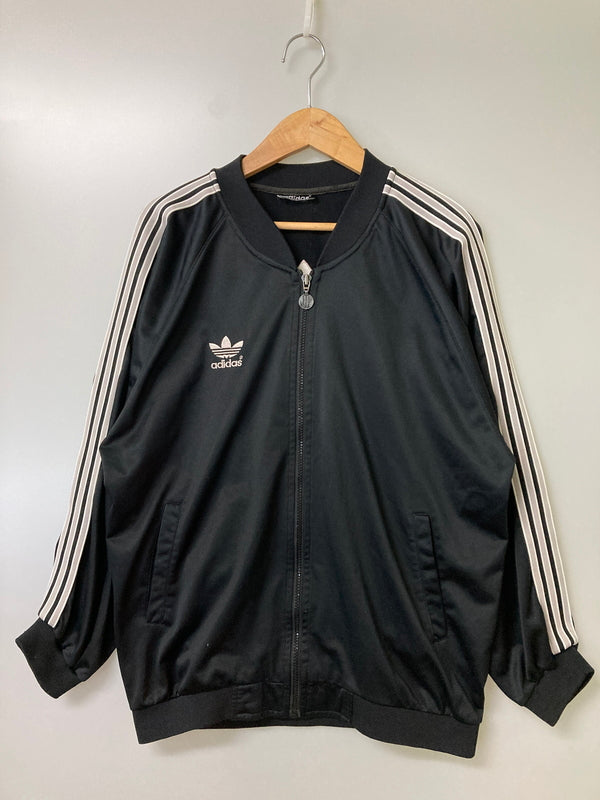 【中古品】【メンズ】 adidas アディダス 90S SST TRACK JACKET 90年代 トラック ジャケット メンズ フルジップ 刺繍 スポーツ 146-251223-em-47-min カラー：ブラック 万代Net店