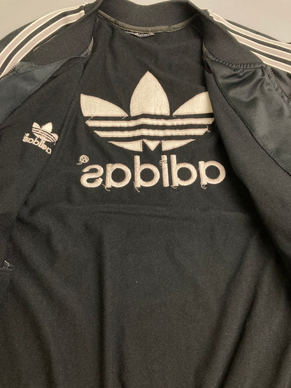 【中古品】【メンズ】 adidas アディダス 90S SST TRACK JACKET 90年代 トラック ジャケット メンズ フルジップ 刺繍 スポーツ 146-251223-em-47-min カラー：ブラック 万代Net店