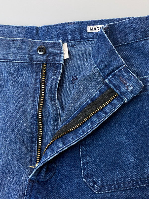 【現状渡し品】【メンズ】 MADE BY SUNNY SIDE UP メイド バイ サニー サイド アップ 再構築 DENIM PANTS デニムパンツ 151-251227-zi-25-min サイズ：3 カラー：インディゴ 万代Net店