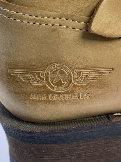 【中古品】【メンズ】 ALPHA INDUSTRIES アルファインダストリーズ ENGINEER BOOTS エンジニアブーツ メンズ 靴 シューズ 165-251223-em-26-min サイズ：26.5cm カラー：ライトブラウン 万代Net店
