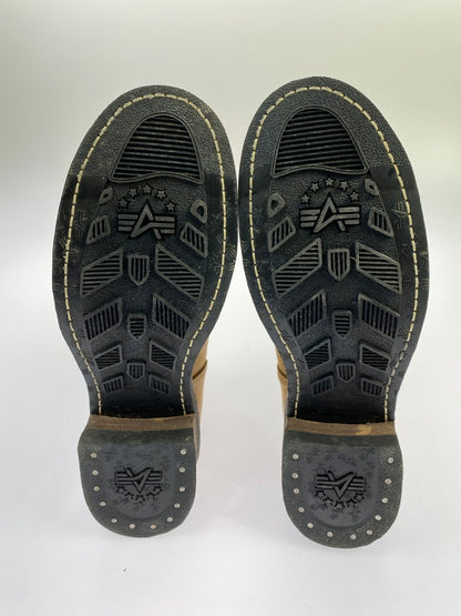 【中古品】【メンズ】 ALPHA INDUSTRIES アルファインダストリーズ ENGINEER BOOTS エンジニアブーツ メンズ 靴 シューズ 165-251223-em-26-min サイズ：26.5cm カラー：ライトブラウン 万代Net店