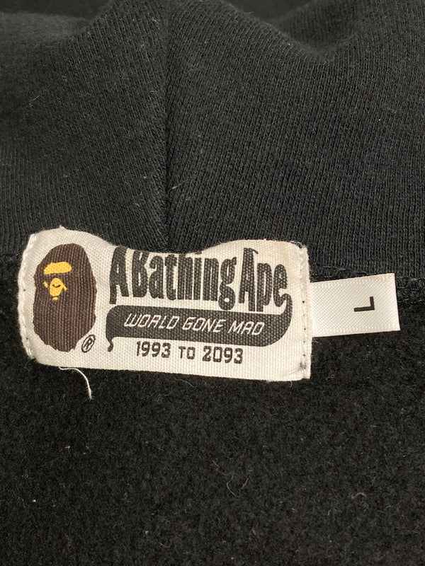 【中古品】【メンズ】 A BATHING APE アベイシングエイプ 1ST CAMO FULL ZIP HOODIE 001GDF201015X ファースト カモ フルジップ フーディ パーカー メンズ トップス 142-251223-em-35-min サイズ：L カラー：ブラック 万代Net店