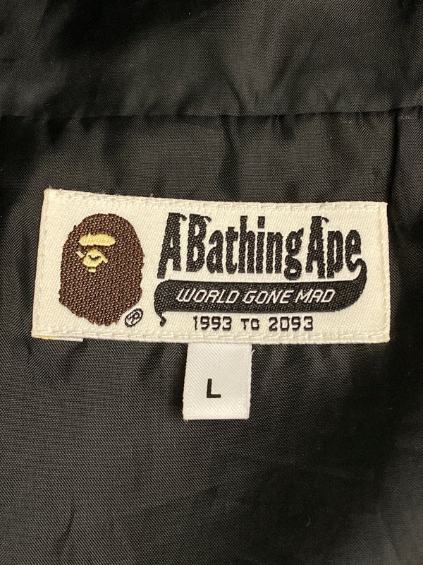【中古品】【メンズ】 A BATHING APE アベイシングエイプ NYLON SNOWBOARD JACKET 01GDF201015X ナイロン スノーボード ジャケット メンズ アウター フーディ 142-251223-em-36-min サイズ：L カラー：ブラック 万代Net店