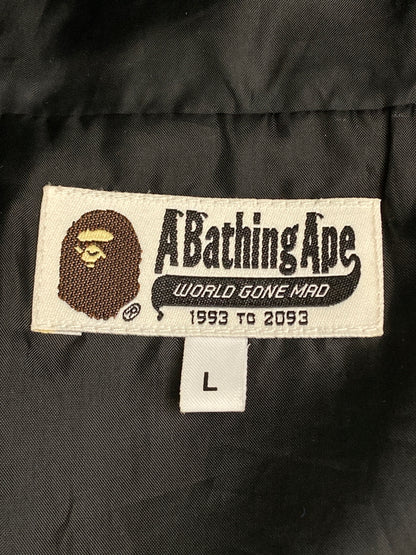 【中古品】【メンズ】 A BATHING APE アベイシングエイプ NYLON SNOWBOARD JACKET 01GDF201015X ナイロン スノーボード ジャケット メンズ アウター フーディ 142-251223-em-36-min サイズ：L カラー：ブラック 万代Net店