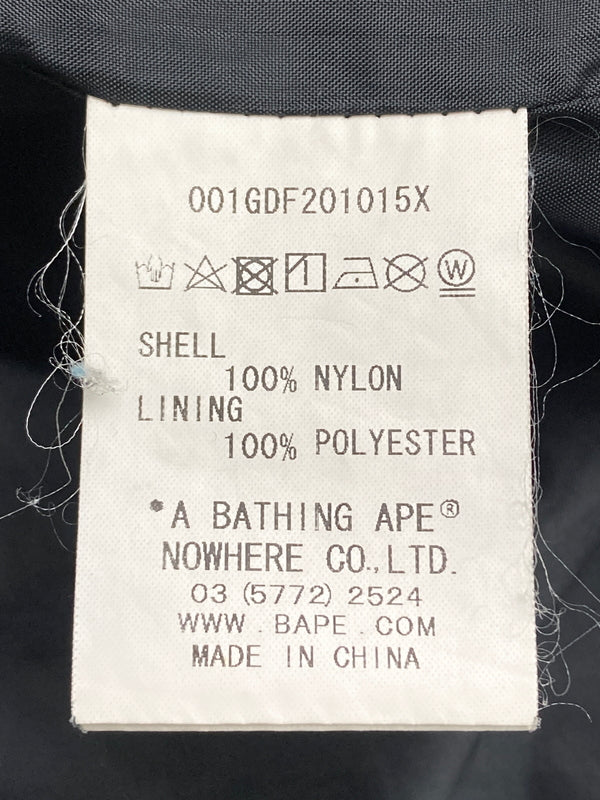 【中古品】【メンズ】 A BATHING APE アベイシングエイプ NYLON SNOWBOARD JACKET 01GDF201015X ナイロン スノーボード ジャケット メンズ アウター フーディ 142-251223-em-36-min サイズ：L カラー：ブラック 万代Net店