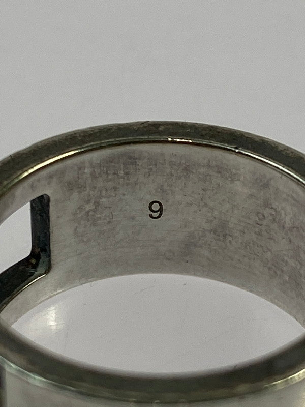 【現状渡し品】【メンズ/レディース】 GUCCI 032660 ブランデッドリング 指輪 182-251225-zi-15-min サイズ：9 カラー：シルバー 8号 万代Net店