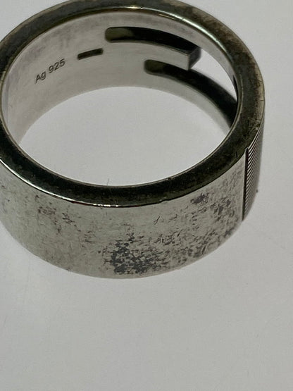 【現状渡し品】【メンズ/レディース】 GUCCI 032660 ブランデッドリング 指輪 182-251225-zi-15-min サイズ：9 カラー：シルバー 8号 万代Net店