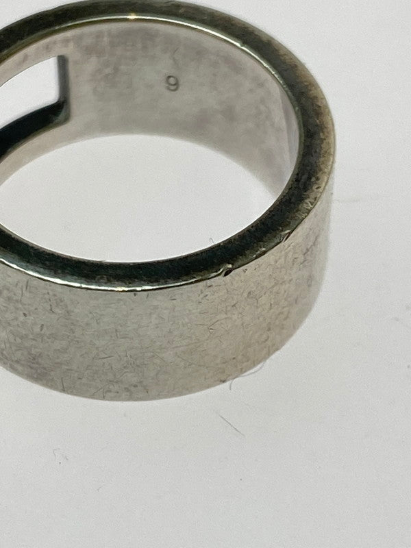 【現状渡し品】【メンズ/レディース】 GUCCI 032660 ブランデッドリング 指輪 182-251225-zi-15-min サイズ：9 カラー：シルバー 8号 万代Net店