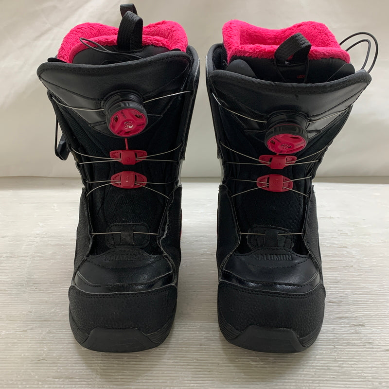 【現状渡し品】【メンズ/レディース】 SALOMON サロモン BOA スノーボードブーツ ボアブーツ スノボ靴 23.5cm 118-260914-ta-07-min 万代Net店