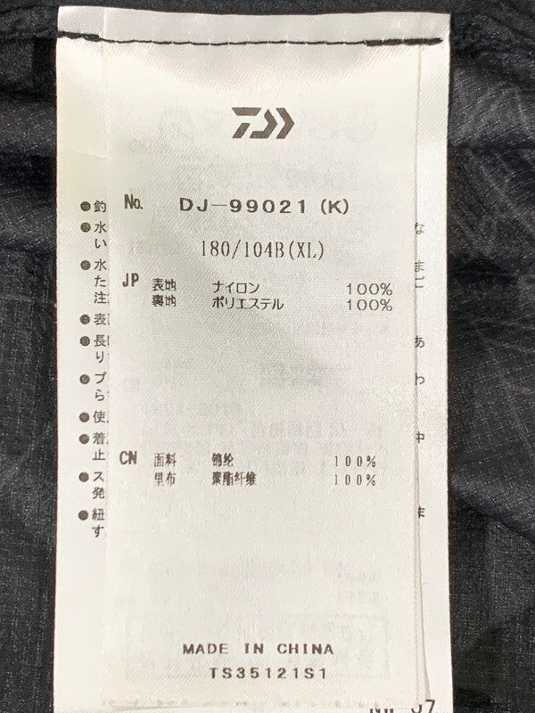 【中古品】【メンズ】 Daiwa ダイワ DJ-99021 D-VEC ポケッタブル ウィンドジャケット 144-251220-zi-32-min サイズ：XL カラー：ブラック 万代Net店