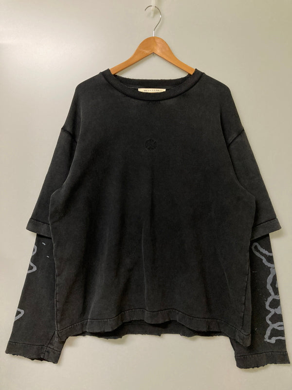 【現状渡し品】【メンズ】 1017 ALYX 9SM アリクス 23SS LAYERED SWEAT レイヤードスウェット 141-251222-zi-02-min サイズ：L カラー：グレー系 万代Net店