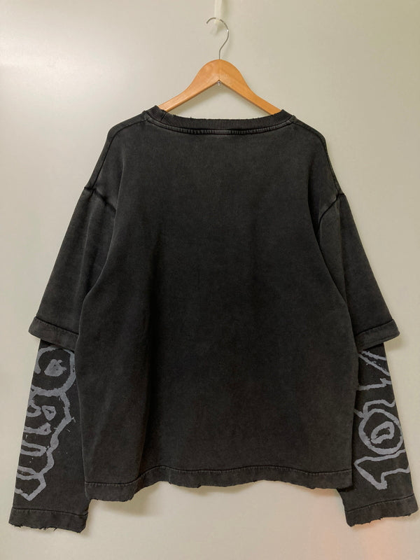 【現状渡し品】【メンズ】 1017 ALYX 9SM アリクス 23SS LAYERED SWEAT レイヤードスウェット 141-251222-zi-02-min サイズ：L カラー：グレー系 万代Net店