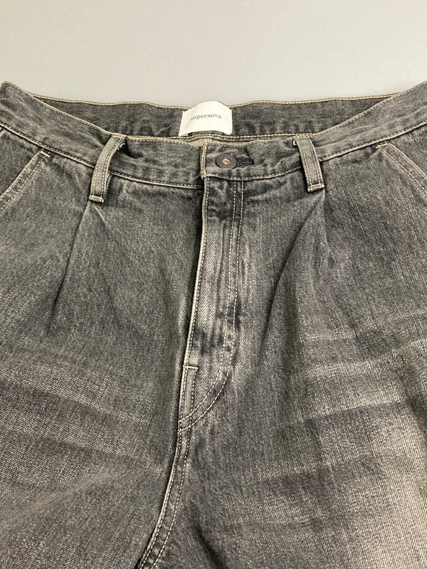 【中古美品】【メンズ】 SUPERNOVA スーパーノヴァ SNJ-38VMB WIDE SELVEDGE JEANS ワイド セルヴィッジ ジーンズ 151-251222-zi-20-min サイズ：S カラー：グレー 万代Net店