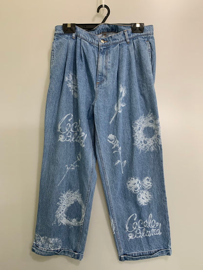【中古品】【メンズ】 COCOLO BLAND ココロブランド DESIGN DENIM PANTS デザイン デニムパンツ ボトムス ジーンズ 153-260404-kk-20-min サイズ：36 カラー：ライトインディゴ 万代Net店