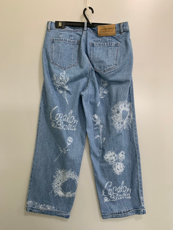【中古品】【メンズ】 COCOLO BLAND ココロブランド DESIGN DENIM PANTS デザイン デニムパンツ ボトムス ジーンズ 153-260404-kk-20-min サイズ：36 カラー：ライトインディゴ 万代Net店