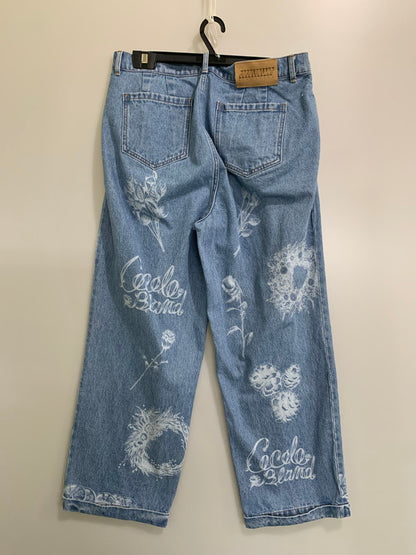 【中古品】【メンズ】 COCOLO BLAND ココロブランド DESIGN DENIM PANTS デザイン デニムパンツ ボトムス ジーンズ 153-260404-kk-20-min サイズ：36 カラー：ライトインディゴ 万代Net店